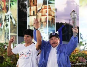 Acto de recibimiento de la Antorcha de la Unión Centroamericana