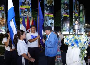 Acto de recibimiento de la Antorcha de la Unión Centroamericana