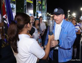 Acto de recibimiento de la Antorcha de la Unión Centroamericana