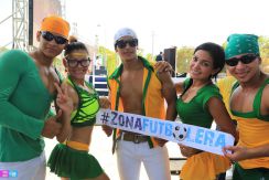 Nicaragüenses disfrutaron inicio del Mundial Brasil 2014 en la “Zona Futbolera”