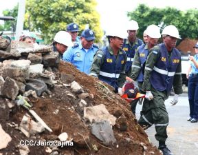 Nicaragüenses participan en el III Ejercicio Nacional de Prevención para Proteger la Vida 2024