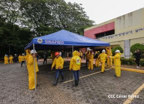 Nicaragüenses participan en el III Ejercicio Nacional de Prevención para Proteger la Vida 2024