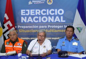 Nicaragüenses participan en el III Ejercicio Nacional de Prevención para Proteger la Vida 2024