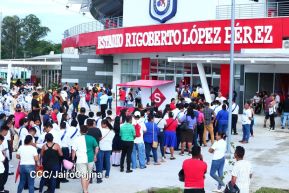Inauguración del Estadio de Béisbol Rigoberto López Pérez en León