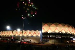 Inauguración del Estadio de Béisbol Rigoberto López Pérez en León