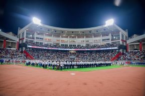 Inauguración del Estadio de Béisbol Rigoberto López Pérez en León