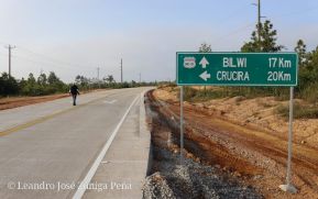 Segundo tramo de la carretera Sahsa-Puerto Cabezas