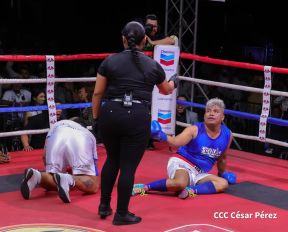 Así se vivió la velada boxística "El Desafío" en el Polideportivo Alexis Argüello