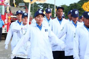 Conmemoración de los 45 años de fundación de la Policía Nacional y el Ministerio del Interior