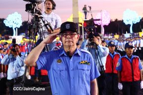 Conmemoración de los 45 años de fundación de la Policía Nacional y el Ministerio del Interior