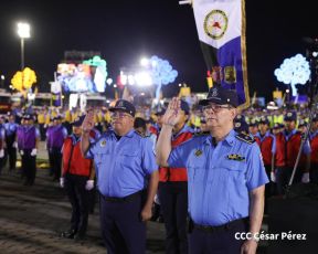 Conmemoración de los 45 años de fundación de la Policía Nacional y el Ministerio del Interior