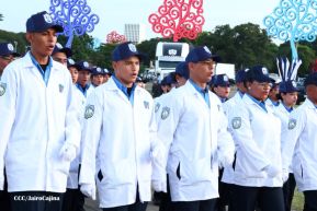 Conmemoración de los 45 años de fundación de la Policía Nacional y el Ministerio del Interior
