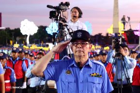 Conmemoración de los 45 años de fundación de la Policía Nacional y el Ministerio del Interior