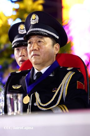 Conmemoración de los 45 años de fundación de la Policía Nacional y el Ministerio del Interior