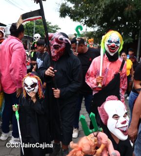 Los Agüizotes se toman las calles y avenidas de Masaya 