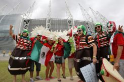 Brasil 2014: Seguidores de Brasil y México esperan encuentro