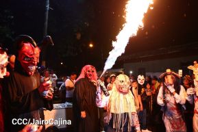 Los Agüizotes se toman las calles y avenidas de Masaya 