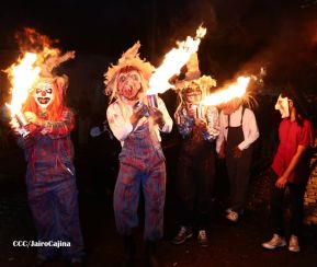 Los Agüizotes se toman las calles y avenidas de Masaya 