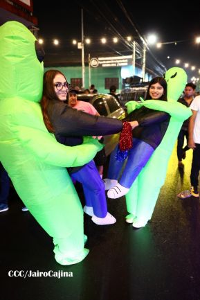 Los Agüizotes se toman las calles y avenidas de Masaya 