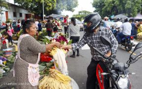 Familias nicaragüenses visitan a sus files difuntos en los distintos cementerios del país
