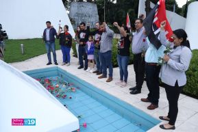 Nicaragüenses rinden homenaje al Comandante Carlos Fonseca a 48 años de su tránsito a la inmortalidad