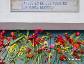 Nicaragüenses rinden homenaje al Comandante Carlos Fonseca a 48 años de su tránsito a la inmortalidad