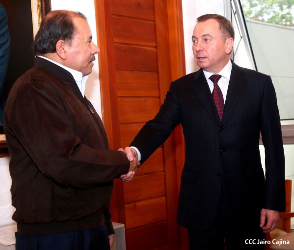 Presidente Daniel se reúne con Canciller de Bielorrusia