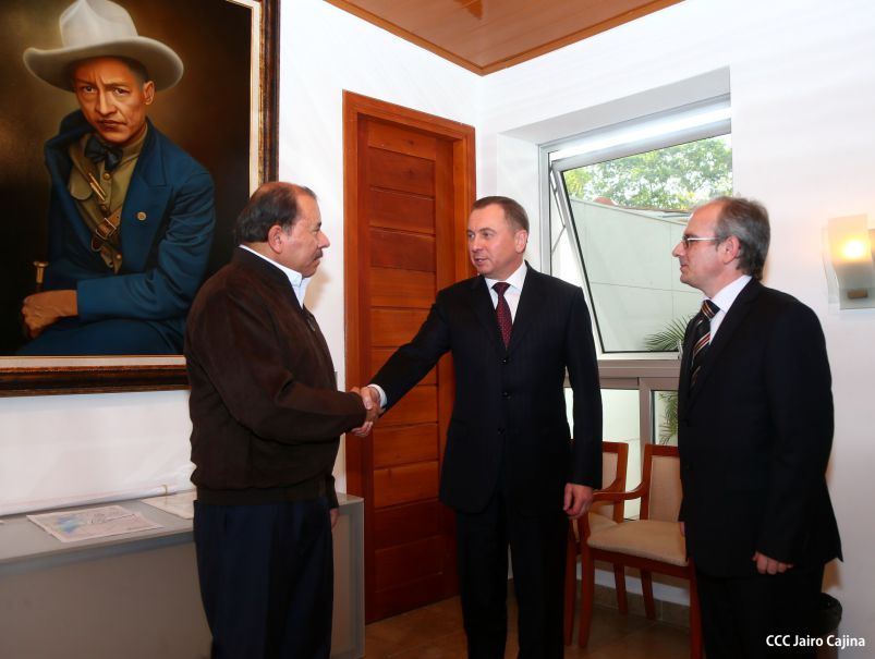 Presidente Daniel se reúne con Canciller de Bielorrusia