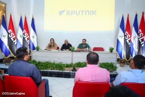  Agencia de Noticias Sputnik en intercambio de aprendizajes con Comunicadores Sandinistas       