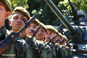 Acto Regional de Entrega de Técnica Militar a la Brigada de Infantería Mecanizada General Augusto C. Sandino