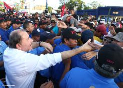 Daniel y Rosario conmemoran histórico repliegue hacia Masaya (Parte II)