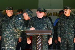 Acto Regional de Entrega de Técnica Militar a la Brigada de Infantería Mecanizada General Augusto C. Sandino