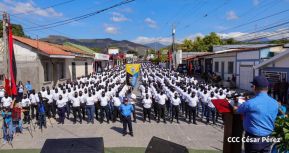 Acto de juramentación de Policia Voluntaria en Nueva Segovia