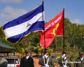 Acto Regional del Ejército de Nicaragua en el Estado Mayor del Destacamento Militar Norte