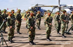 Acto Regional del Ejército de Nicaragua en el Estado Mayor del Destacamento Militar Norte