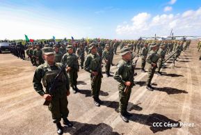 Acto Regional del Ejército de Nicaragua en el Estado Mayor del Destacamento Militar Norte