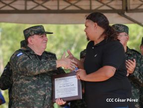 Acto Regional del Ejército de Nicaragua en el Estado Mayor del Destacamento Militar Norte