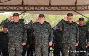 Acto Regional del Ejército de Nicaragua en el Estado Mayor del Destacamento Militar Norte