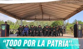 Acto Regional del Ejército de Nicaragua en el Estado Mayor del Destacamento Militar Norte