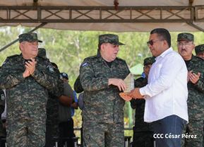 Acto Regional del Ejército de Nicaragua en el Estado Mayor del Destacamento Militar Norte