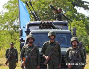 Acto Regional del Ejército de Nicaragua en el Estado Mayor del Destacamento Militar Norte