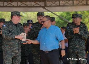 Acto Regional del Ejército de Nicaragua en el Estado Mayor del Destacamento Militar Norte