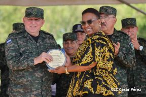Acto Regional del Ejército de Nicaragua en el Estado Mayor del Destacamento Militar Norte