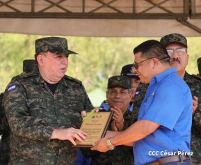 Acto Regional del Ejército de Nicaragua en el Estado Mayor del Destacamento Militar Norte