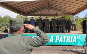 Acto Regional del Ejército de Nicaragua en el Estado Mayor del Destacamento Militar Norte