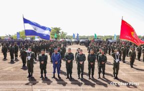 Acto Regional del Ejército de Nicaragua en el Estado Mayor del Destacamento Militar Norte