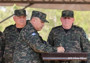 Acto Regional del Ejército de Nicaragua en el Estado Mayor del Destacamento Militar Norte