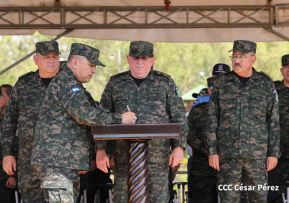 Acto Regional del Ejército de Nicaragua en el Estado Mayor del Destacamento Militar Norte