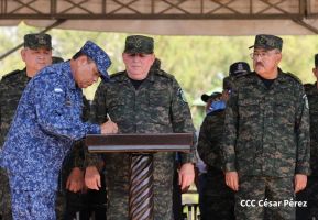 Acto Regional del Ejército de Nicaragua en el Estado Mayor del Destacamento Militar Norte