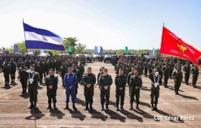 Acto Regional del Ejército de Nicaragua en el Estado Mayor del Destacamento Militar Norte
